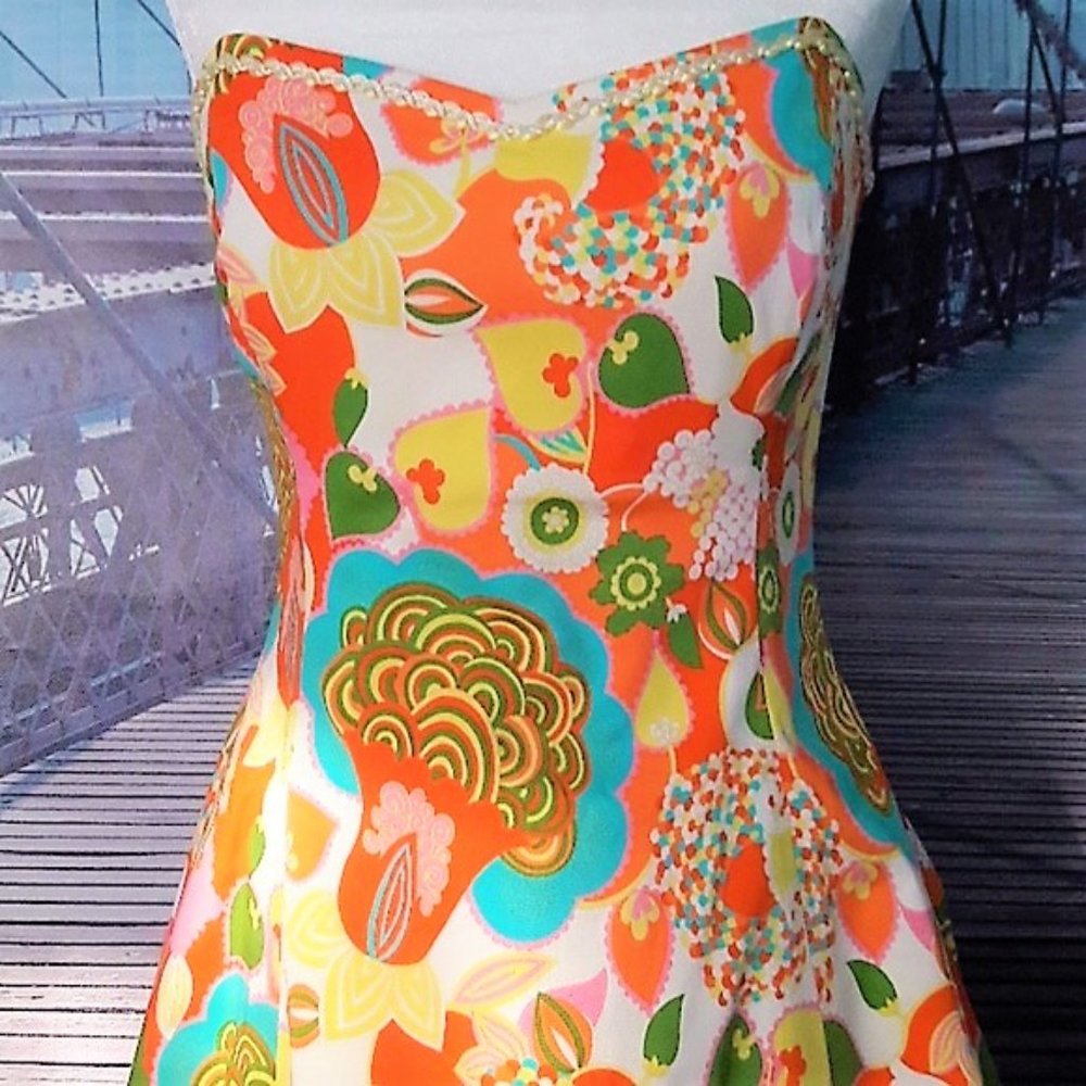 Anthropologie SHOSHANNA swing dress, so flattering - Picture 4 of 8